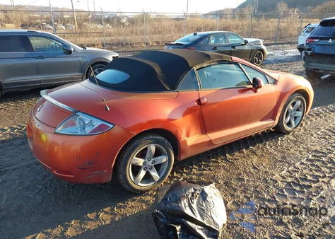2007 Mitsubishi Eclipse Spyder Gs z USA, uszkodzony, nr VIN 4A3AL25F47E001344